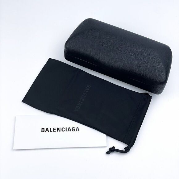 NEW Balenciaga BB0004S 001 Black Grey Shield Unisex Sunglasses - Picture 9 of 13